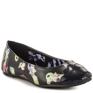 Iron Fist Mermaid Ballet Flats- black
